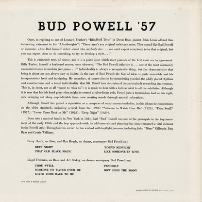 Bud Powell - Bud Powell '57 (MV 2571) 1975 JPN Verve｜中古LP