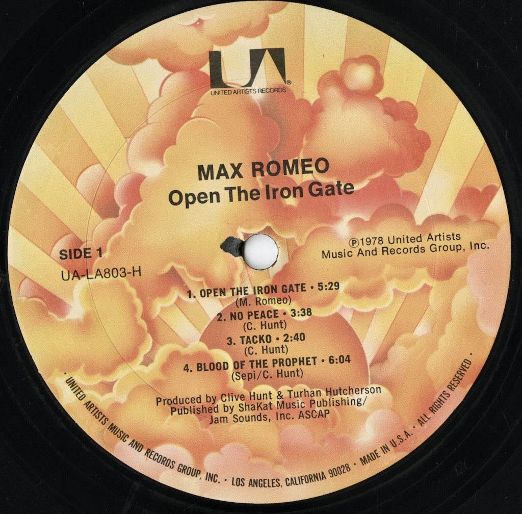 Max Romeo - Open The Iron Gate (UA-LA803-H) 1978 US United Artists