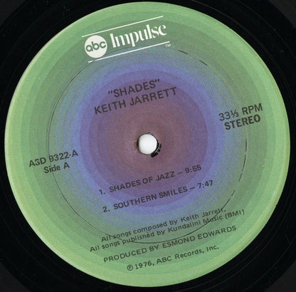 Keith Jarrett / キース・ジャレット / Shades (ASD-9322)