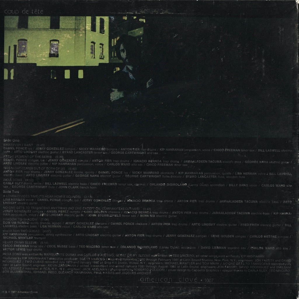 Kip Hanrahan / キップ・ハンラハン / Coup De Tete (AMCL 1007)