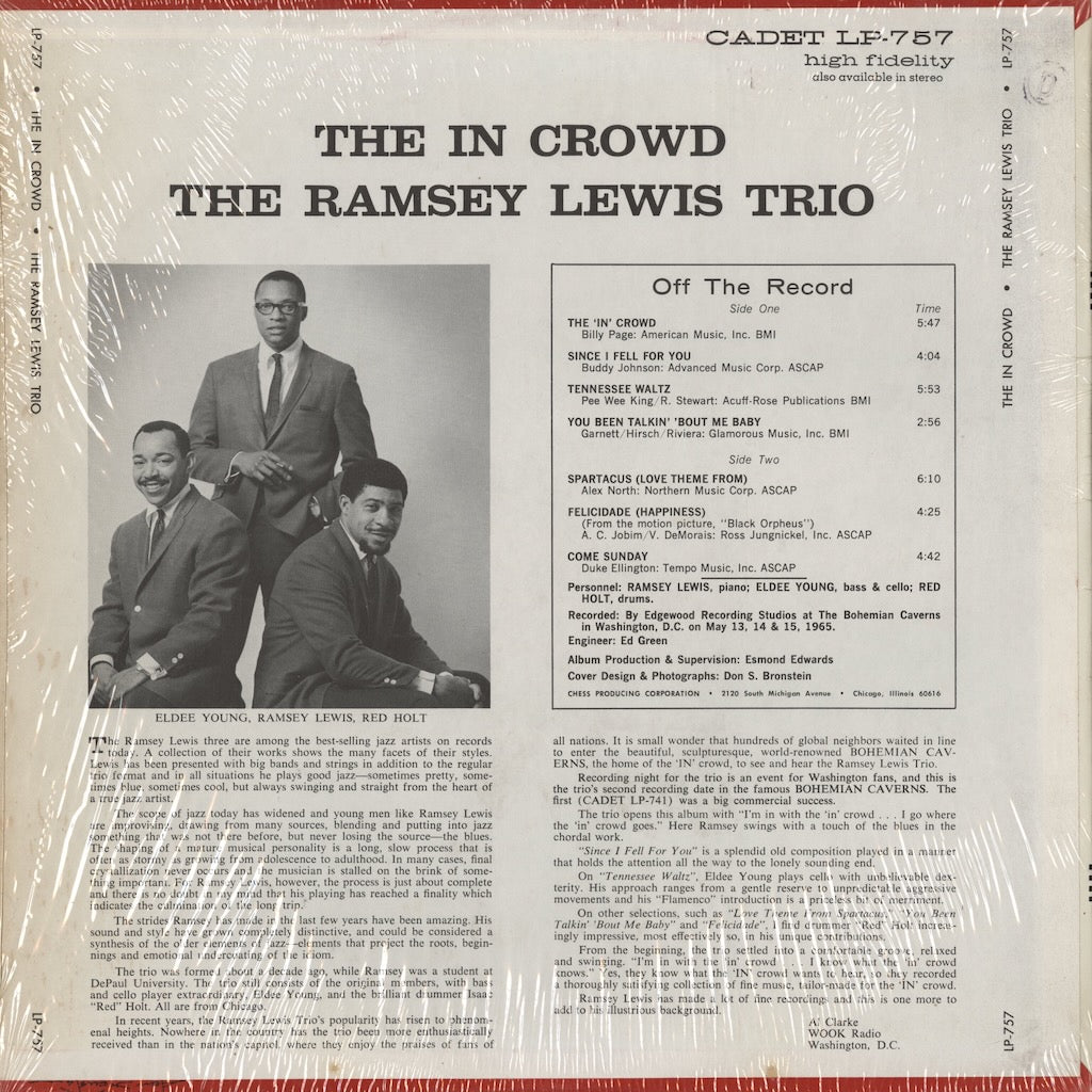 Ramsey Lewis / ラムゼイ・ルイス / The In Crowd (LPS-757) US Cadet 水色Lbl.
