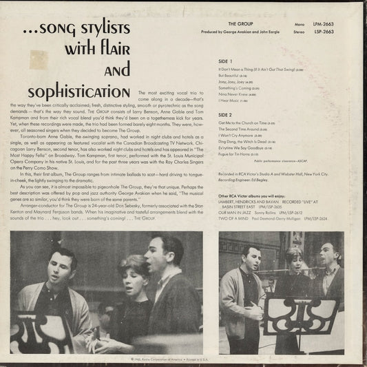 The Group – The Group (LPM 2663) LP 1963 US RCA Victor | 中古LP