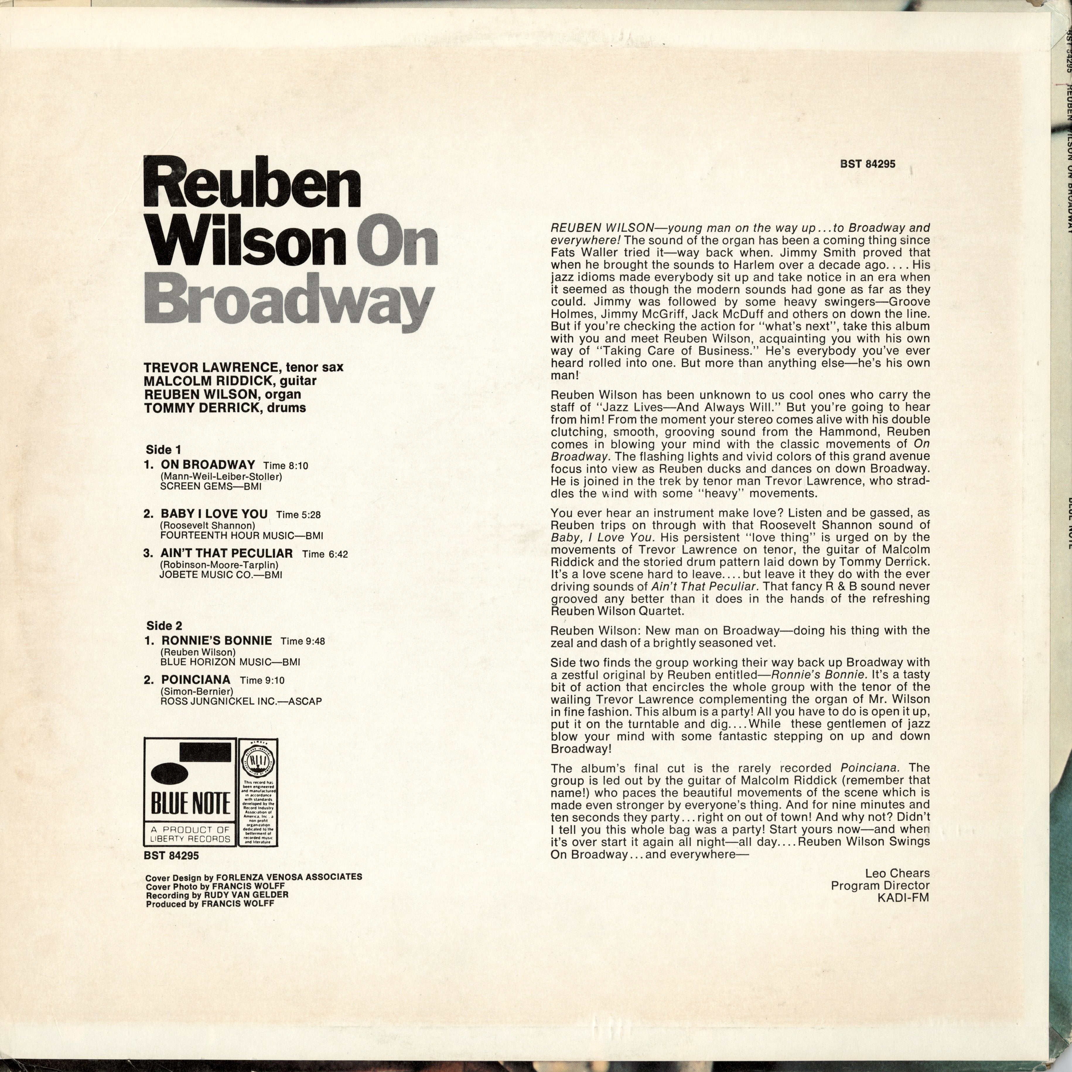 Reuben Wilson / ルーベン・ウィルソン / On Broadway (BST-84295