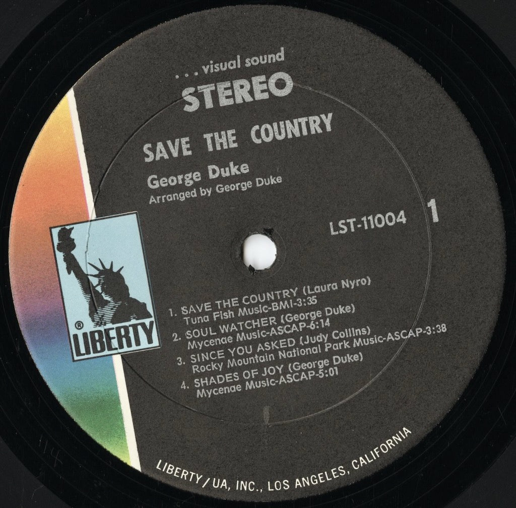 George Duke – Save The Country (LST-11004) LP 1970 US Liberty | 中古LP