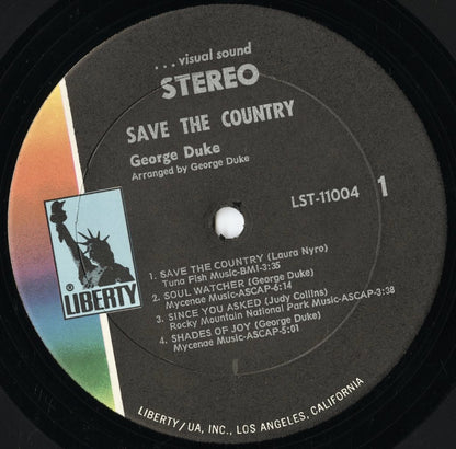 George Duke – Save The Country (LST-11004) LP 1970 US Liberty | 中古LP
