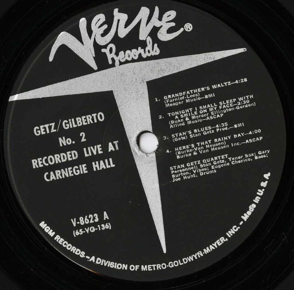 Stan Getz, Joao Gilberto - Getz / Gilberto #2 LP 1966 US Verve