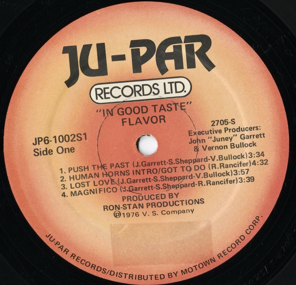 Flavor - In Good Taste (JP6-1002S1) 1976 US Ju-Par｜中古LP