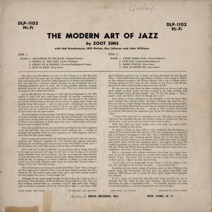 Zoot Sims / ズート・シムズ / The Modern Art Of Jazz (DLP-1102)