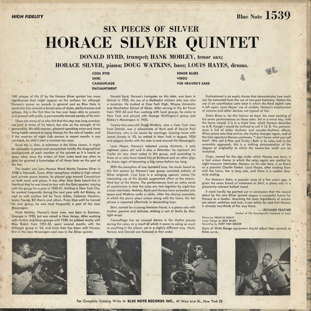 洋楽 6 Pieces of Silver Horace Silver Quintet 6-pieces-of-silver-uhq-cd.jpg