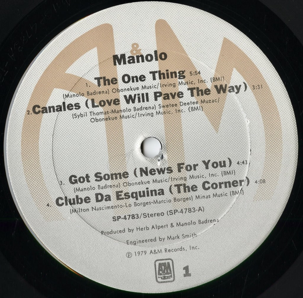 Manolo - Manolo (SP4783) 1979 US A&M｜中古LP