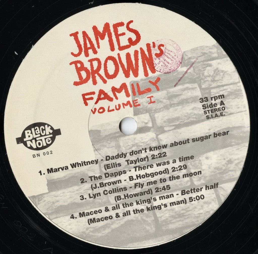 V.A. - James Brown's Family (BN 002) LP 1994 ITA Black Note｜中古LP