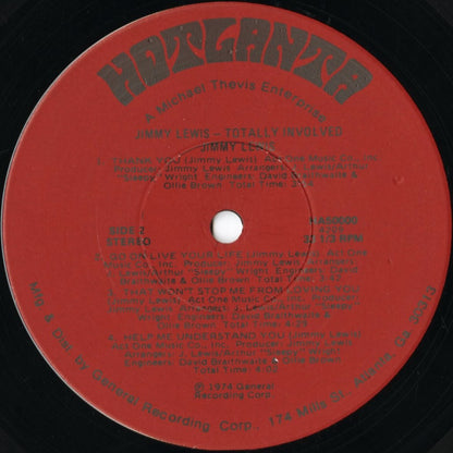 Jimmy Lewis / ジミー・ルイス / Totally Involved (HA 500000)