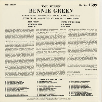Bennie Green - Soul Stirrin' (K18P 9210) 1983 JPN Blue Note｜中古LP