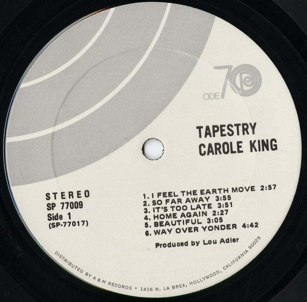 Carole King - Tapestry（Ode70ロゴ）(SP-77009) 1971 US Ode｜中古LP
