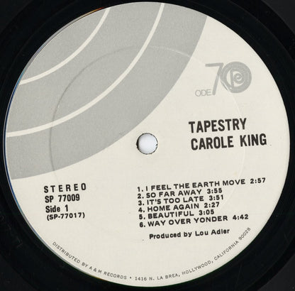 Carole King - Tapestry（Ode70ロゴ）(SP-77009) 1971 US Ode｜中古LP