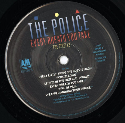 The Police – Every Breath You Take (The Singles) (EVERY 1) LP 1986 UK A&M オリジナル盤