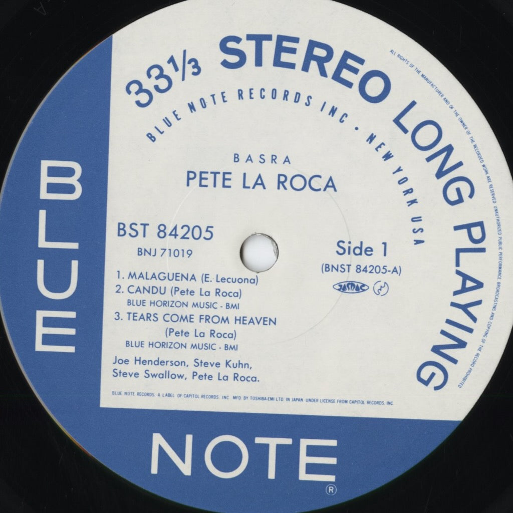Pete La Roca - Basra (BNJ-71019) 1984 JPN Blue Note｜中古LP
