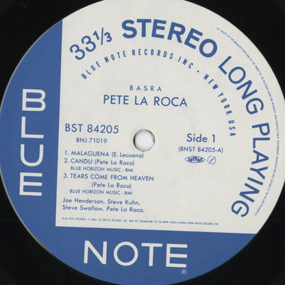 Pete La Roca - Basra (BNJ-71019) 1984 JPN Blue Note｜中古LP
