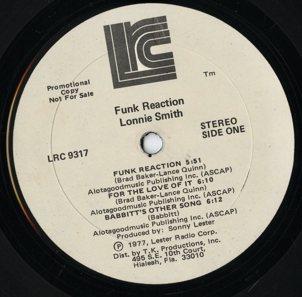 Lonnie Smith / ロニー・スミス / Funk Reaction (LRC 9317)