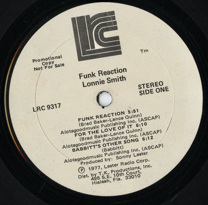Lonnie Smith / ロニー・スミス / Funk Reaction (LRC 9317)