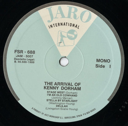 Kenny Dorham - The Arrival Of Kenny Dorham (FSR-688) 1988 SPA Jaro｜中古LP