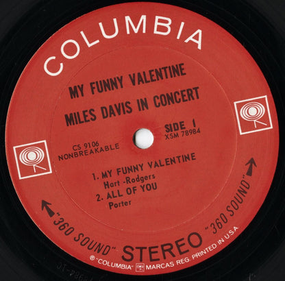 Miles Davis - My Funny Valentine (CS 9106) LP 1965 US Columbia｜中古LP