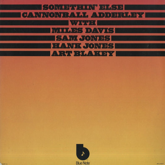 Cannonball Adderley / キャノンボール・アダレイ / Somethin’ Else (BN-LA-169-F)