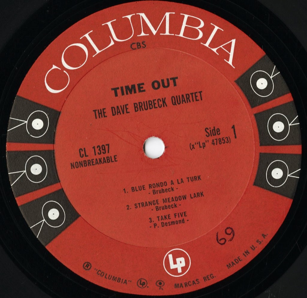 Dave Brubeck - Time Out (CL 1397) LP 1961 US Columbia｜中古LP