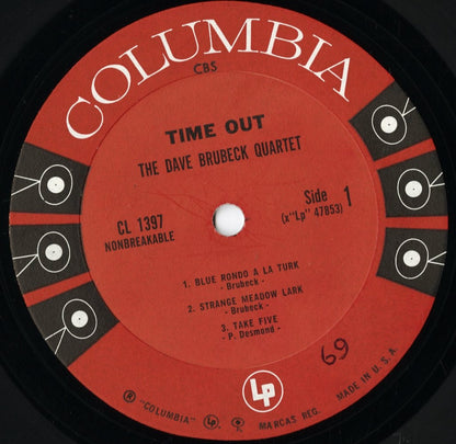 Dave Brubeck - Time Out (CL 1397) LP 1961 US Columbia｜中古LP
