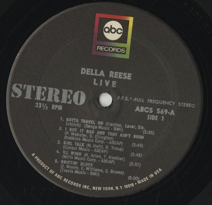 Della Reese / デラ・リース / Della Reese Live (ABCS 569)