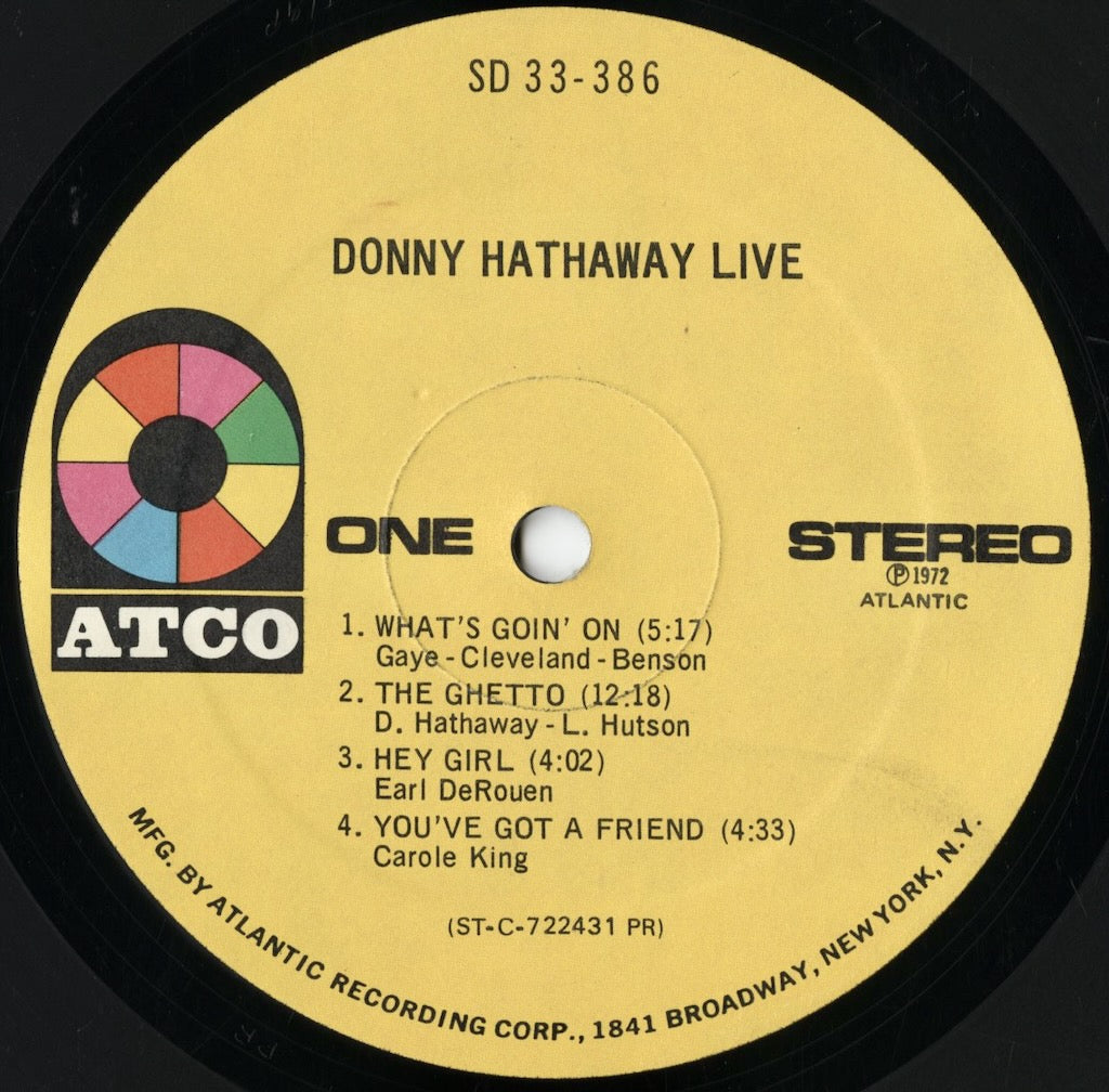 Donny Hathaway / ダニー・ハサウェイ / Live (SD 33-386)
