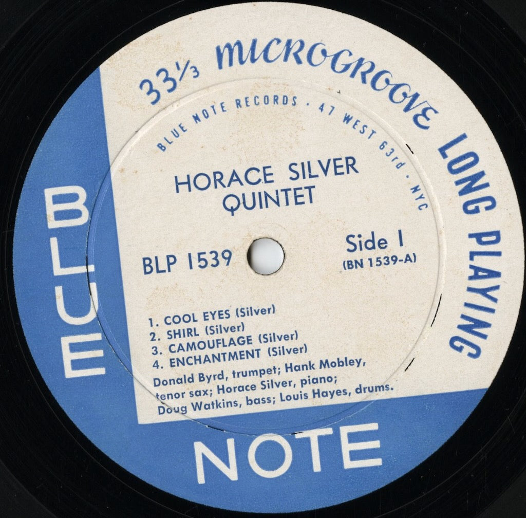Horace Silver Quintet - 6 Pieces Of Silver (BLP 1539) LP 1959 US Blue Note｜中古LP