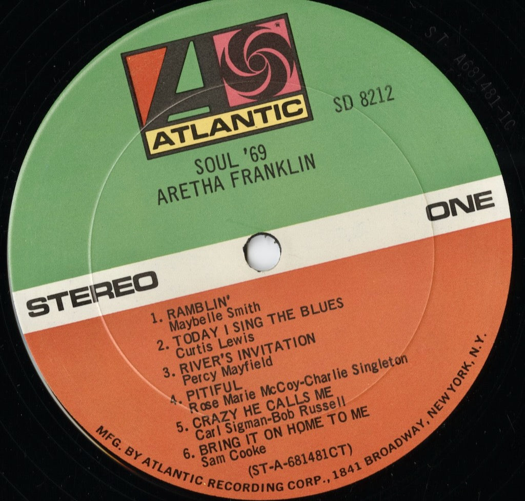 Aretha Franklin / アレサ・フランクリン / Soul '69 (SD 8212)