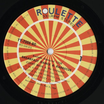 Count Basie & His Orchestra Featuring Joe Williams / カウント・ベイシー / Breakfast Dance And Barbecue (YY-7008-RO)