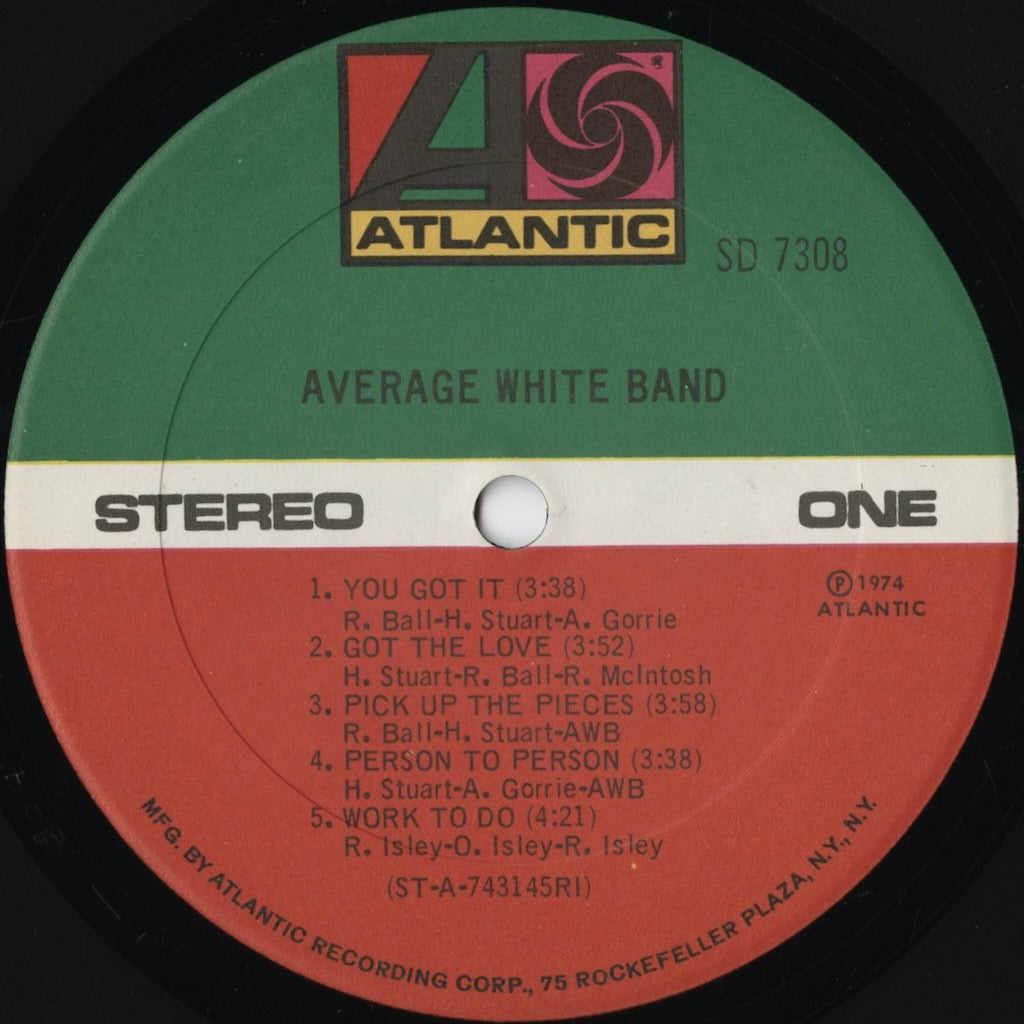 Average White Band / アヴェレージ・ホワイト・バンド / AWB (SD 7308)