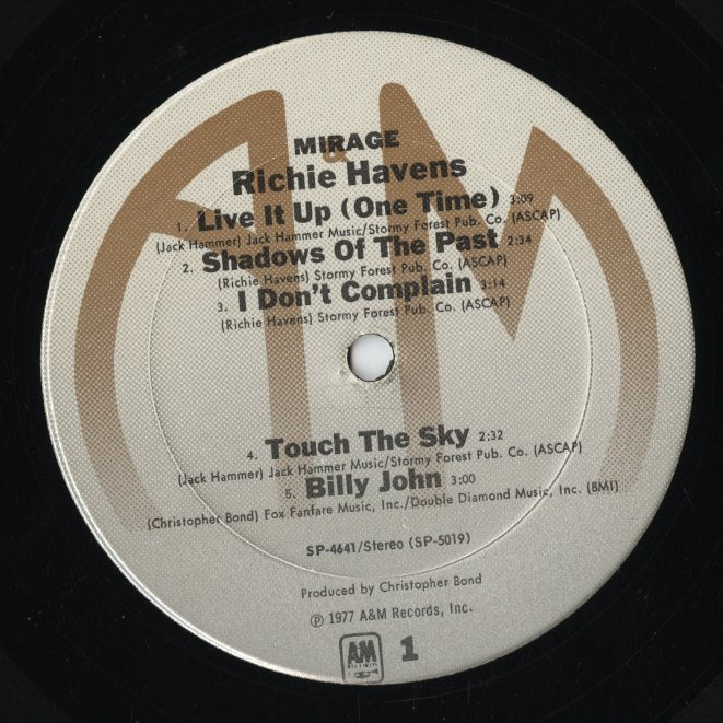 Richie Havens - Mirage (SP-4641) LP 1977 US A&M｜中古LP