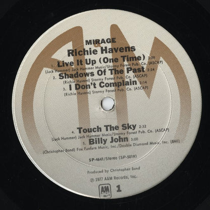 Richie Havens - Mirage (SP-4641) LP 1977 US A&M｜中古LP