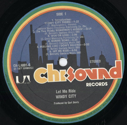 Windy City – Let Me Ride (CH-LA691-G) 1977 US United Artists / Chi Sound | 中古LP
