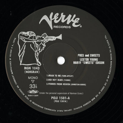 Lester Young - Harry Edison / レスター・ヤング　ハリー・エディソン / Pres & Sweets (POJJ 1501)