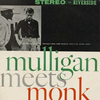 Thelonious Monk And Gerry Mulligan - Mulligan Meets Monk (SMJ-6107) 1975 JPN Riverside - 東芝｜中古LP