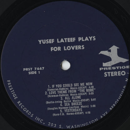 Yusef Lateef / ユセフ・ラティーフ / Plays For Lovers (PRST 7447)