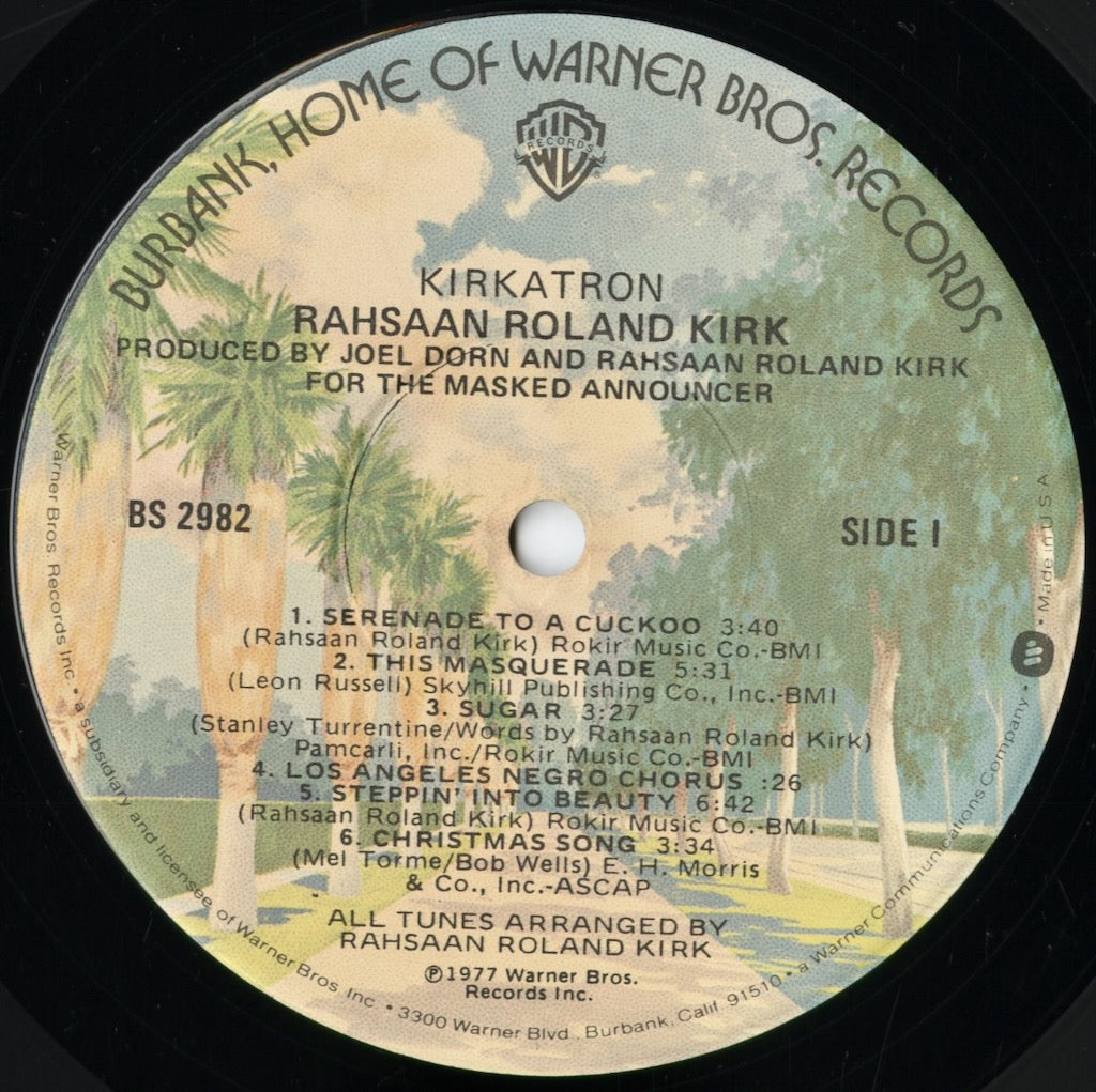 Roland Kirk - Kirkatron (BS2982) 1977 US Warner Bros.｜中古LP