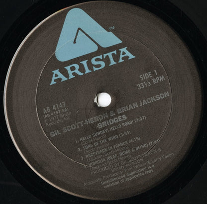 Gil Scott Heron / ギル・スコット・ヘロン＆ブライアン・ジャクソン / Bridges (AB 4147)