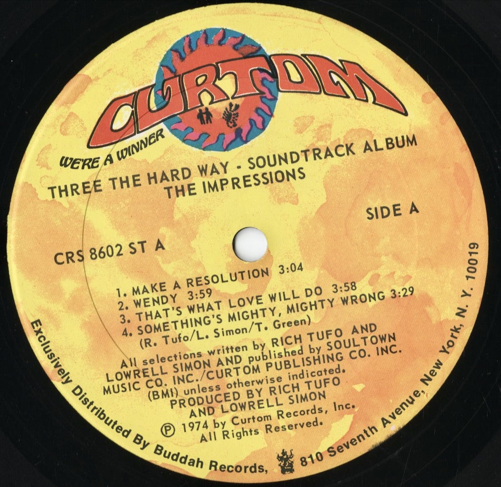 CRS 8602-ST The Impressions / Three The Hard Way 中古レコード 通販