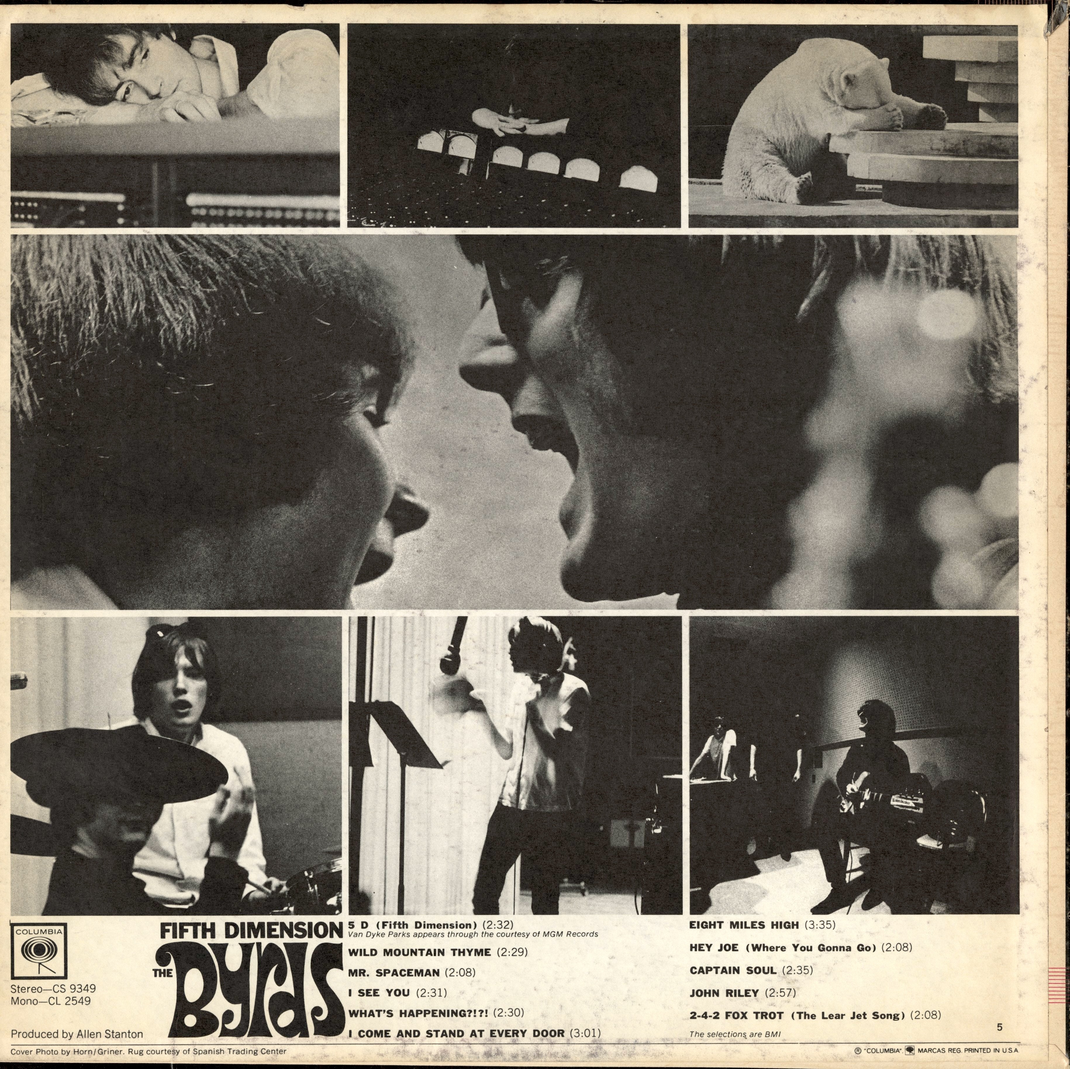 The Byrds / バーズ / Fifth Dimension (CL 2549) – VOXMUSIC