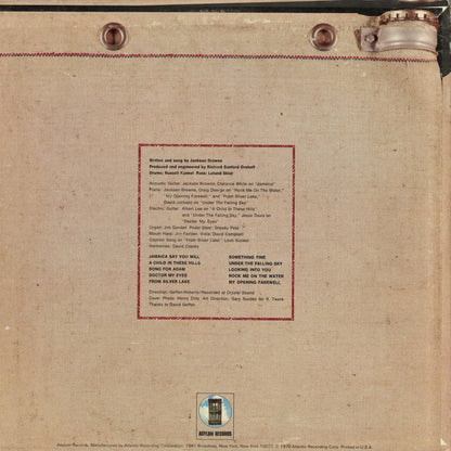Jackson Browne / ジャクソン・ブラウン / Jackson Browne (1972) (SD 5051)