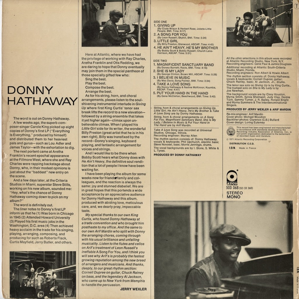 Donny Hathaway / ダニー・ハサウェイ / Donny Hathaway (1971