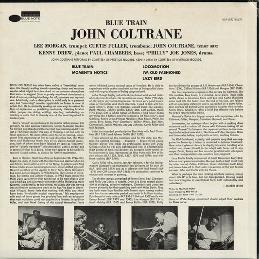 John Coltrane - Blue Train (BST-81577) 1972 US Blue Note｜中古LP