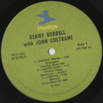 Kenny Burrell / ケニー・バレル / The Kenny Burrell Quintet With John Coltrane (PRT 7532)