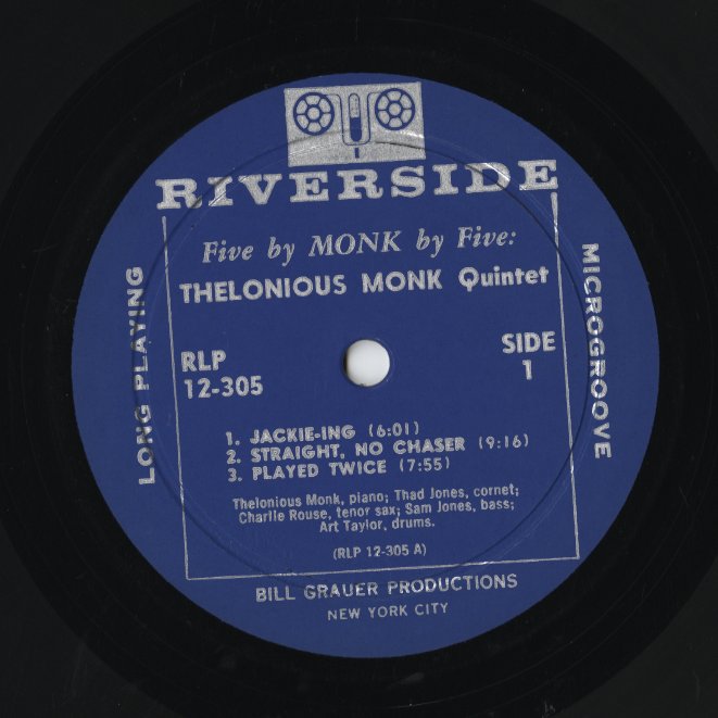 Thelonious Monk / セロニアス・モンク / 5 By Monk By 5 (RLP 12-305
